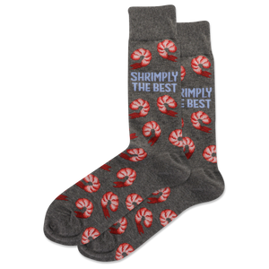 HOTSOX Men's Shrimply the Best Crew Socks