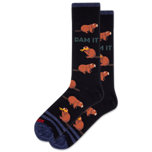 HOTSOX Men's Dam It Crew Socks