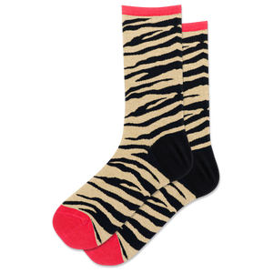 HOTSOX Women's Animal Print Crew Socks