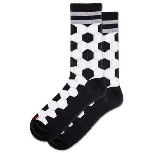 HOTSOX Men's Soccer Print Active Crew Socks