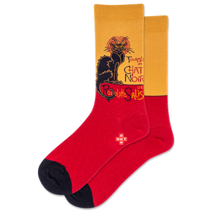 HOTSOX Women's Chat Noir Crew Socks