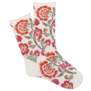 K.Bell Women's Romantic Floral Crew Socks