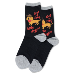 HOTSOX Women's Get a Long Little Doggie Socks