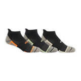 Copper Sole Men's Extreme Athletic Low Cut Tab Socks 3 Pair Pack