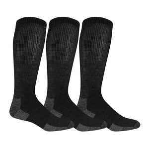 Dr. Scholl's Men's Advanced Relief Blister Guard® Over the Calf Socks 3 Pair Pack - Non-binding, Cushioned Comfort