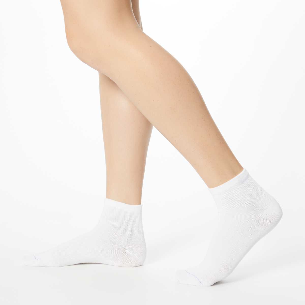 Person wearing solid white Dr. Scholl's ankle socks
