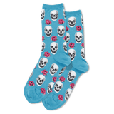 HOTSOX Women's Skull and Roses Socks