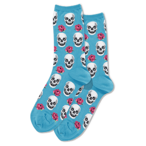 HOTSOX Women's Skull and Roses Socks