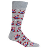 HOTSOX Men's Uncle Sam Hat Crew Socks