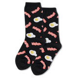 HOTSOX Kid's Eggs and Bacon Crew Socks