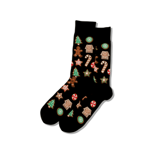 HOTSOX Men's Christmas Cookies Crew Socks