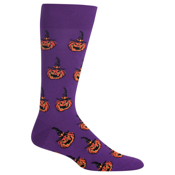 HOTSOX Men's Jack O Lantern Crew Socks