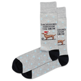 HOTSOX Men's Dachshund Through The Snow Crew Socks thumbnail