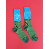 HOTSOX Men's A Partridge on a Par 3 Crew Socks