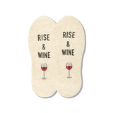 HOTSOX Women's Rise and Wine No Show Socks