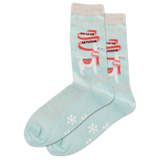 HOTSOX Women's Fuzzy Fa La Llama Non Skid Crew Socks