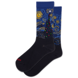 HOTSOX Women's Starry Night Xmas Crew Sock