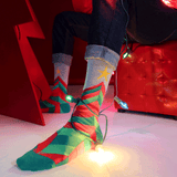 HOTSOX Women's Fuzzy Festive Flock Crew Socks