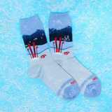 HOTSOX Women's Metallic Ski Crew Socks