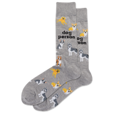 HOTSOX Men's Dog Person Crew Socks