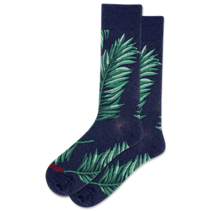 HOTSOX Men's Palm Leaf Crew Socks