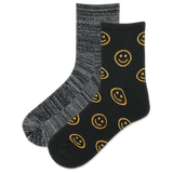 HOTSOX Men's Smiley Face Ankle Sock 2 Pair Pack thumbnail