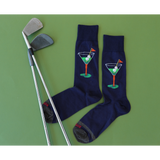HOTSOX Men's Martini Golf Crew Socks