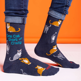 HOTSOX Women's One Cat Short of Crazy Crew Socks