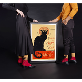 HOTSOX Women's Chat Noir Crew Socks