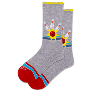 HOTSOX Women's Retro Bowling Crew Socks