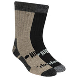 Two pairs of black and gray socks on a white background thumbnail