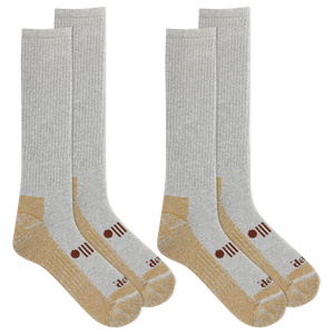 Jeep® Men's Classic Cotton Over the Calf Socks 2 Pair Pack Made in USA - Cushioned Comfort