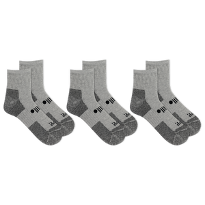 Jeep® Men's Classic Cotton Ankle Socks 3 Pair Pack Made in USA - Moisture Wicking, Cushioned Comfort