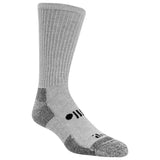 Gray sock with a brand logo on a white background thumbnail