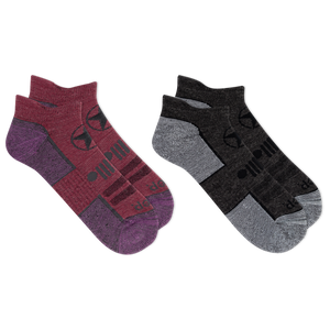 Jeep® Women's Wool Blend Trail No Show Socks 2 Pair Pack - Breathable, Cushioned Comfort