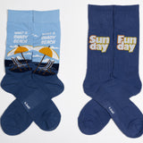 K.Bell Men's Sunday Funday Active Crew Sock thumbnail