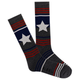 K.Bell Men's American Made Star Block Crew Socks thumbnail