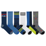 Merrell Kids' Everyday Cushion Comfort Crew Sock 6 Pair Pack with Fast Dry Moisture Wicking thumbnail