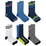 Merrell Kids' Everyday Cushion Comfort Crew Sock 6 Pair Pack with Fast Dry Moisture Wicking thumbnail