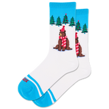 HOTSOX Women's Winter Bear Crew Socks thumbnail