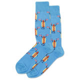 HOTSOX Men's Fourth of July Hot Dog Crew Socks