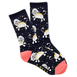 K.Bell Kid's Space Kitty Crew Socks