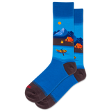 HOTSOX Men's Canoe Scenic Crew Socks