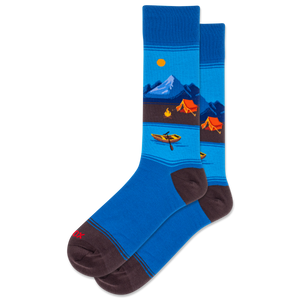 HOTSOX Men's Canoe Scenic Crew Socks