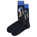 Black HOTSOX Men's Girl With The Pearl Earring Crew Socks