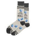 Natural Melange HOTSOX Men's I Like How You Roll Crew Sock