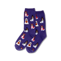 Women's Costume Dogs Crew Socks