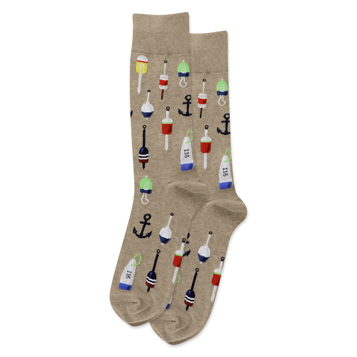 Hemp Heather HOTSOX Men's Buoy Crew Socks