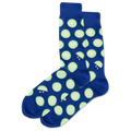 Dark Blue HOTSOX Men's Citrus Crew Socks