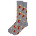 Gray Heather HOTSOX Men's Popcorn Crew Sock